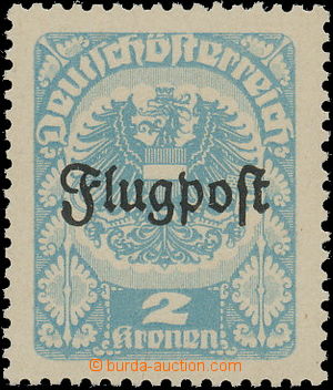 157914 - 1922 Mi.III, nevydaná Flugpost; luxusní, katalogově podce