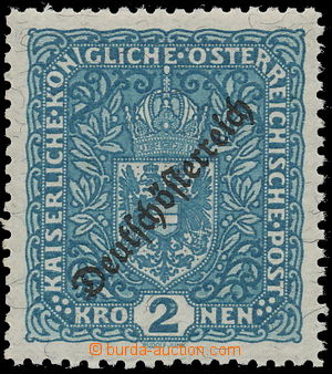 157939 - 1919 Mi.243IIB, Coat of arms 2 K wide, line perforation 11&#