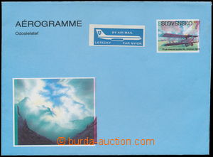 158064 - 1993 Zsf.CAE1, folded aerogram 7Sk with significant shifted 