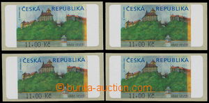 158082 - 2000 Pof.AT1, Veveří (castle), comp. 4 pcs of values 11CZK