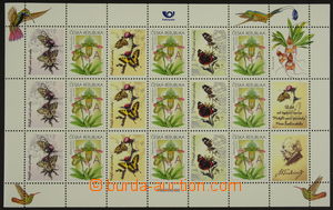 158111 - 2012 Pof.PL745, Orchideje hodnota A, sestava 12ks PL, Česk