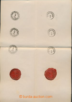 158154 - 1883 sestava 6ks otisků raz. poštovního úřadu Kardašova Řeči