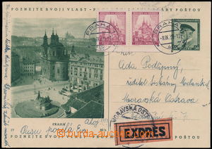 158182 - 1939 CDV69/19 forerunner Czechosl. pictorial PC Poznejte svo