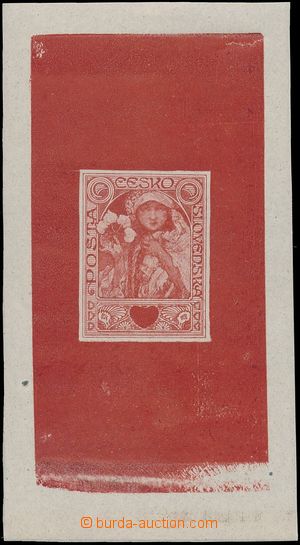 158232 -  PLATE PROOF MUCHA Alfons (1860-1939), plate proof refused d