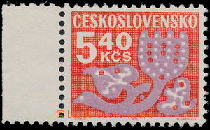158300 - 1971 Pof.DL102yb, Postage due stmp 5,40Kčs, fluorescing pap