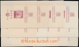 158359 - 1946 Pof.A437, aršík výstava BRNO 1946, sestava všech 12