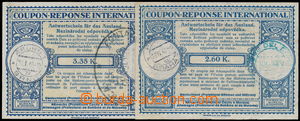 158422 - 1940-1941 CMO2, CMO4, comp. 2 pcs of international reply cou