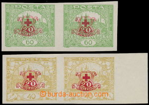 158453 -  Pof.170Nc,171Nc, imperforated pairs values 40h and 60h with