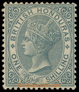 158543 - 1887 SG.22, Queen Victoria 1Sh grey, perfect piece with inta