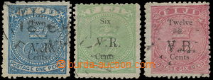 158554 - 1874 SG.18, 19, 20, C. R. Koruna SG.13, 14 a 15, 6C/3P zelen