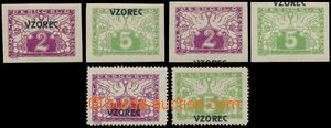 158706 - 1919 Pof.S1-2, Express 2h + 5h with overprint VZOREC, 1x imp