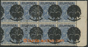 158759 - 1942 JAPANESE OCCUPATION SG.J2, block of 8 George V. 3½