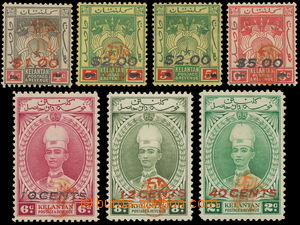 158771 - 1942 JAPONSKÁ OKUPACE  Znak a Sultan Ismail s přetisky nov