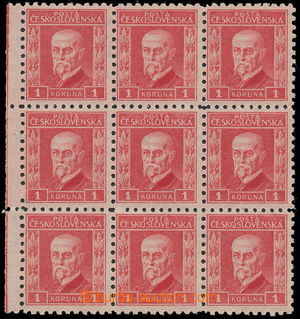 158819 - 1925 Pof.200, Masaryk - gravure 1Kč, V. type, P8, marginal 