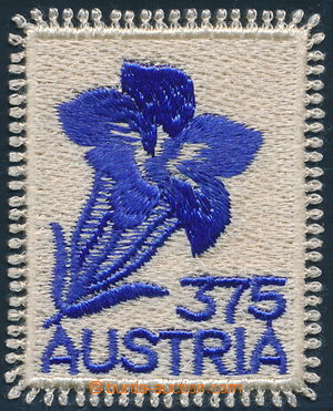 158875 - 2008 Mi.2773, Encián, vyšívaná známka (!), samolepka; zajíma