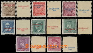 158907 -  Zsf.3-4, 6-9, 11-12, comp. of 8 stamps values 10h - 1Kč wi
