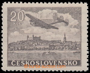 158939 - 1946 Pof.L22, Letecké motivy 20 Kčs hnědá, úředně nev