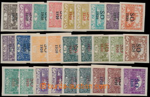 158965 -  Pof.SO1-23, nice compilation of 27 stamps (without Pof.SO4 