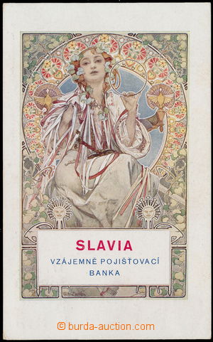 159036 - 1937 MUCHA Alfons (1860-1939)  SLAVIA vzájemně pojišťova