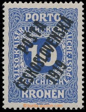 159252 -  Pof.82, Doplatní - malé číslice 10K modrá, II. typ př