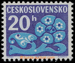 159466 - 1971 Pof.D93xb, Postage due stmp - flowers 20h with lower ma