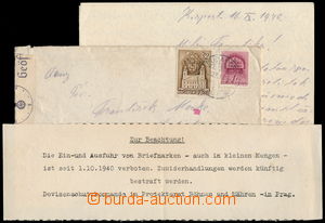 159585 - 1940 dopis s obsahem odeslaný z Budapešti, prošlý němec