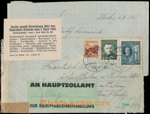 159595 - 1941 dopis s obsahem odeslaný ze Slovenska, prošlý němec