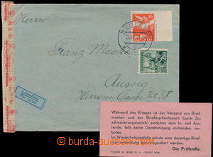 159601 - 1943 dopis s obsahem odeslaný ze Slovenska do Sudet, prošl