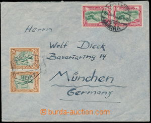 159641 - 1939 air-mail letter addressed to Germany, franked with pair