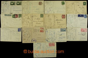 159672 - 1932-48 FOOTBALL  comp. 13 pcs of Ppc from tours Czechosl. f