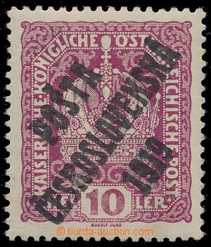 159690 -  Pof.36Pp, Koruna 10h fialová, II. typ, vzadu převrácený
