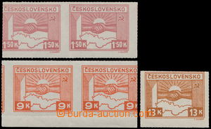 159713 -  Pof.353, 357, 358, Košice-issue, comp. of 3 values with si