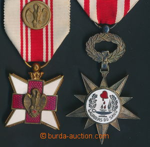 159783 -  RED CROSS  Belgie: Medal after/behind dárcovství krve, 2 