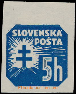 159820 - 1939 Alb.NV11Ya, Novinové 5h modrá, průsvitka 2; zk. Ša,