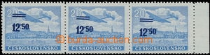 159846 - 1949 Pof.L30, overprint provisory 12,50/20Kčs blue, horizon