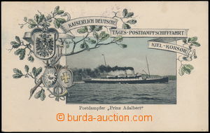 159876 - 1913 Poštovní parník PRINZ ALBERT, barevná koláž; pro