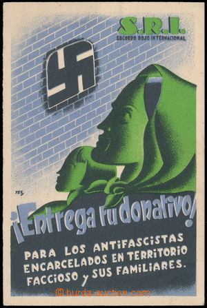 159878 - 1938 ŠPANĚLSKO / INTERBRIGÁDY propagandistická pohlednic