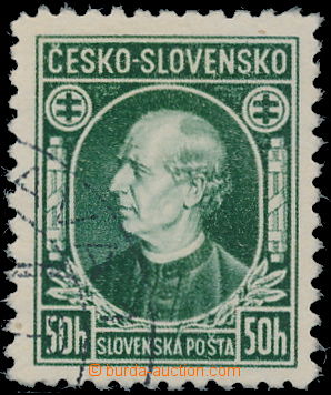 159951 - 1939 Alb.NZA1B, unissued Hlinka 50h green without overprint,