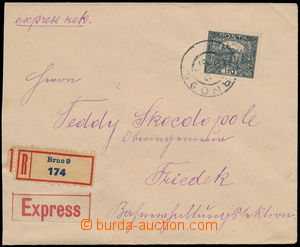 160110 - 1919 R+Ex-dopis zaslaný v II.TO do Frýdku, vyfr. na předn