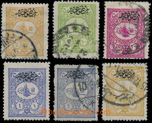 160262 - 1901 Mi.108-113, Novinové - Tugra sultána Hamida s přetis