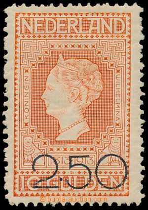 160384 - 1920 Mi.100, Wilhelmina 2,50/10G oranžová; bezvadný kus s