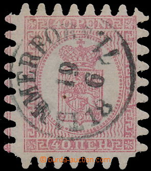 160388 - 1866 Mi.9Cx, Znak 40P, obyčejný papír; bezvadný kus s ce