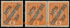 160467 -  Pof.35Ob + joined bar types, Crown 6h blue Opt, 3 pcs of, a