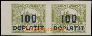 160509 - 1922 Pof.DL24a, Postage Due - overprint issue Hradcany 100/8