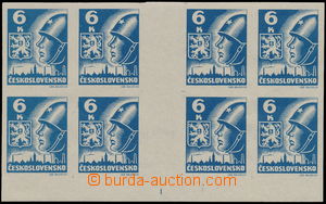 160523 -  Pof.356a Mv(4), 6K tmavě modrá, dvojice 4-známkových vo