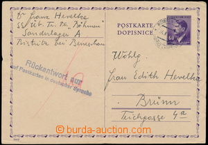 160549 - 1944 GHETTO TERESIENSTADT  PC CDV16 sent member of labour gr