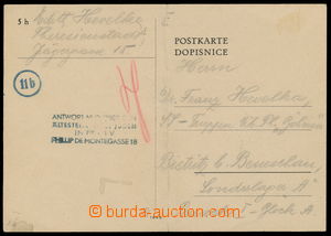 160553 - 1945 GHETTO TEREZÍN postcard without franking sent 21.2.194