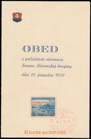 160571 - 1939 Jídelní card ceremonial oběda near/in/at occasion op