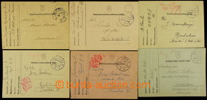 160589 - 1941-43 comp. 6 pcs of FP cards, CDS FP No.6 and No.8, ÚSTR