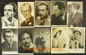 160610 - 1925-1945 HERCI  sestava 10ks fotopohlednic a fotografií s 